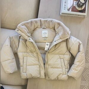 Women’s Abercrombie & Fitch Puffer Jacket - Cream